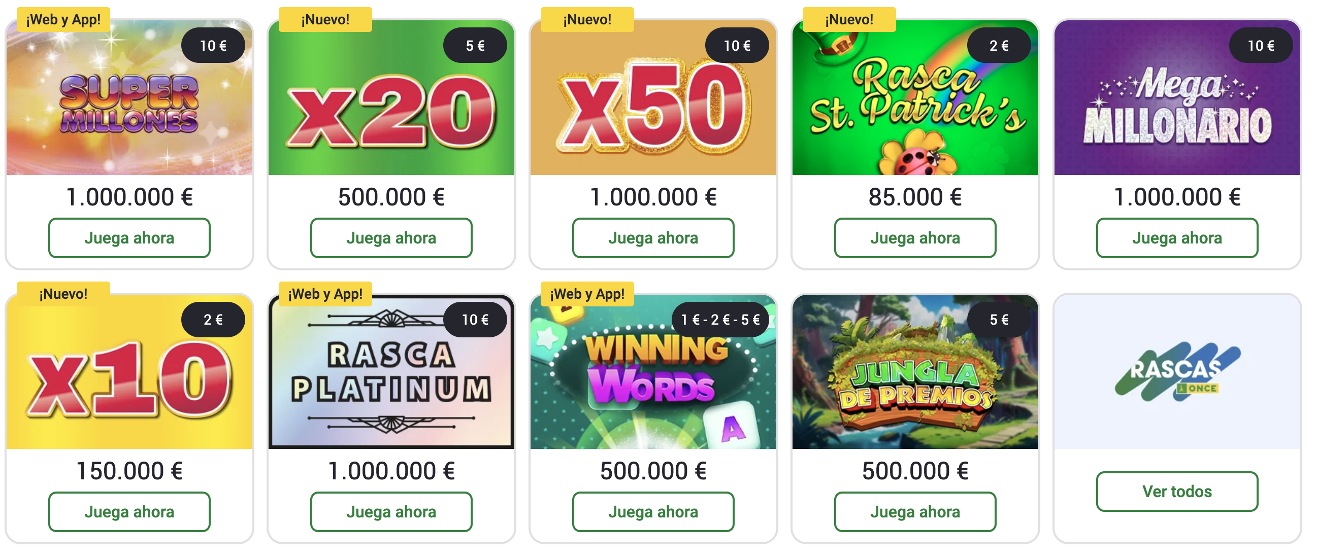 Juegos de lotería